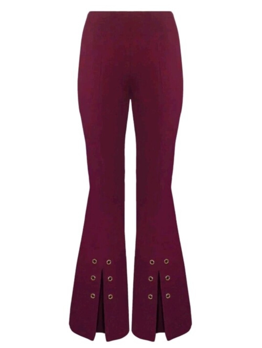 Insight Maroon Pants 10 Burgundy Stretch Gold Grommets 33